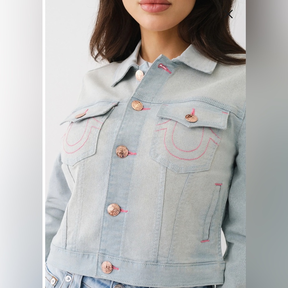 True Religion Trucker Denim Jacket NWT Large